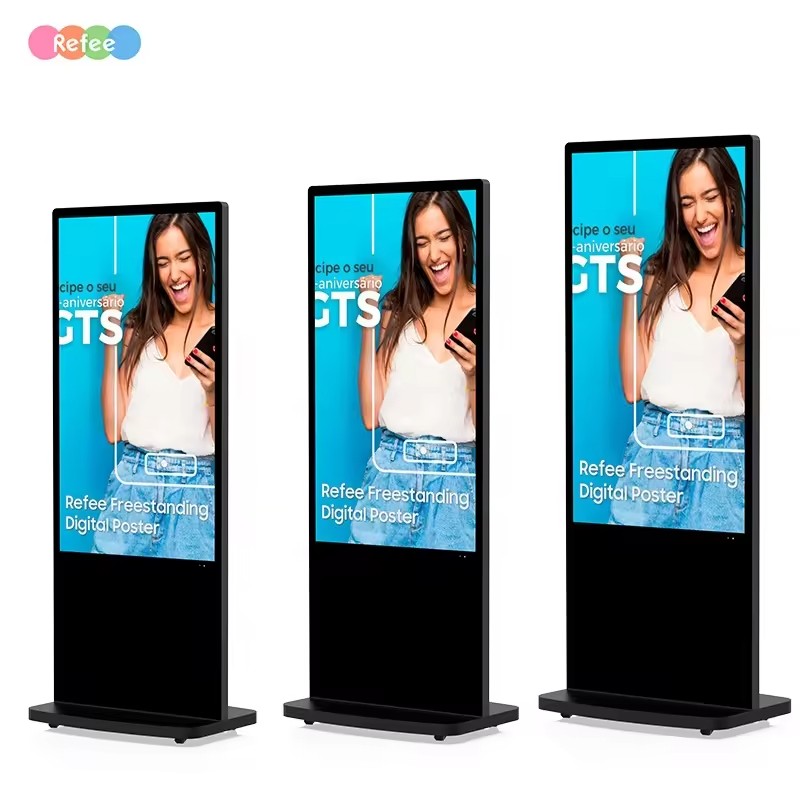 Narrow Bezel TFT/IPS Android OS Advertising Indoor LCD Display Screen Video Wall Panel Digital Kiosk Shopping Mall 32-86Inch