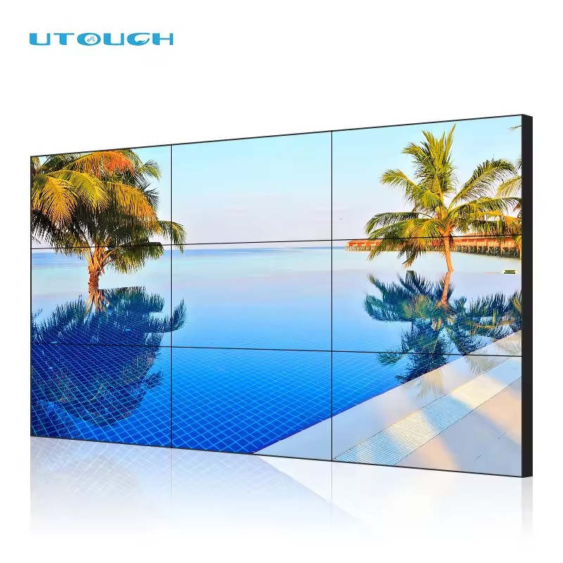 46/49/55 Inches Indoor 3*3 Splicing Screens LCD Large Screen Tv HD Video Wall Advertising Player Digital Signage and Display